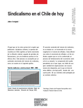 Sindicalismo en el Chile de hoy
