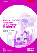 Sindicalización por rama de actividad en Ecuador