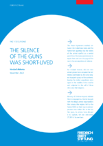 The silence of the guns was short-lived