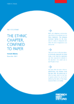 The ethnic chapter, confined to paper