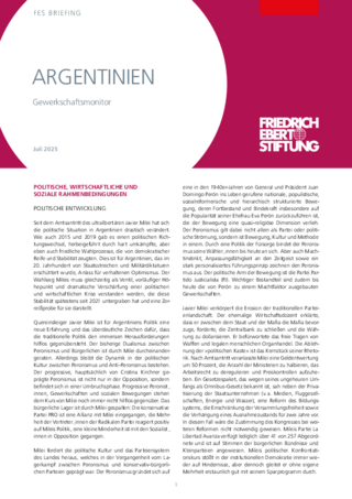 Argentinien Gewerkschaftsmonitor