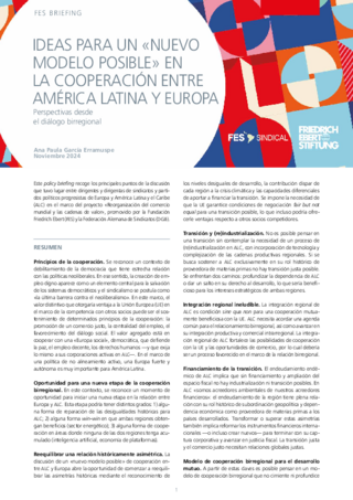 Ideas para un "nuevo modelo posible" en la cooperación entre América Latina y Europa