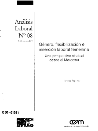 Género, flexibilización e inserción laboral femenina