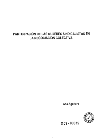 Participación de las mujeres sindicalistas en la negociación colectiva