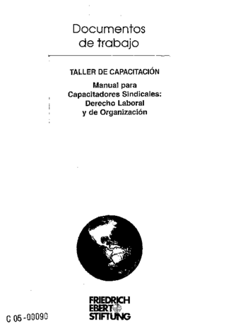 Manual para capacitadores sindicales