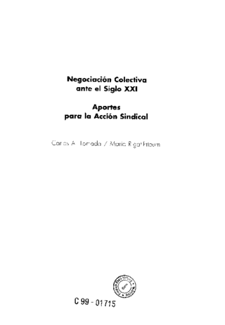 Negociación colectiva ante el siglo XXI