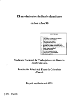 El movimiento sindical colombiano en los años 90